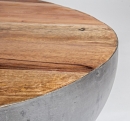  Μεταλλικό Lancaster Grey Coffee Table D70x32cm 