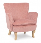 Chenille Pink  Armchair