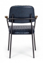  NELLY VINTAGE BLUE CHAIR W-ARM 
