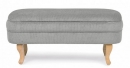  CHENILLE LIGHT GREY BENCH W-STORAGE 