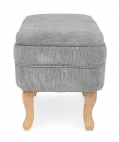  CHENILLE LIGHT GREY BENCH W-STORAGE 