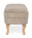  CHENILLE TAUPE BENCH W-STORAGE 