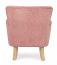  Chenille Pink  Armchair 