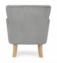 Chenille Light Grey  Armchair 
