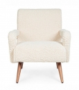  Berna White Armchair 