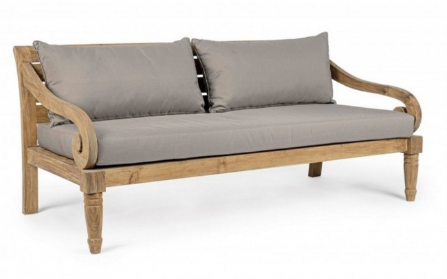   Lounge Teak "Karuba" Taupe 165X80X75cm    Epilegin. 