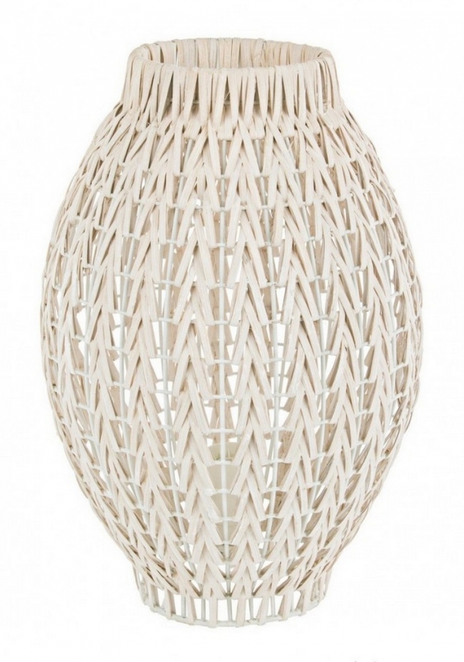  Table Lamp Atlas Rattan White Wash. H36    Epilegin. 