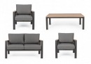    Set 4pcs Bemar Charcoal - Natural 