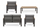    Set 4pcs Bemar Charcoal - Natural 