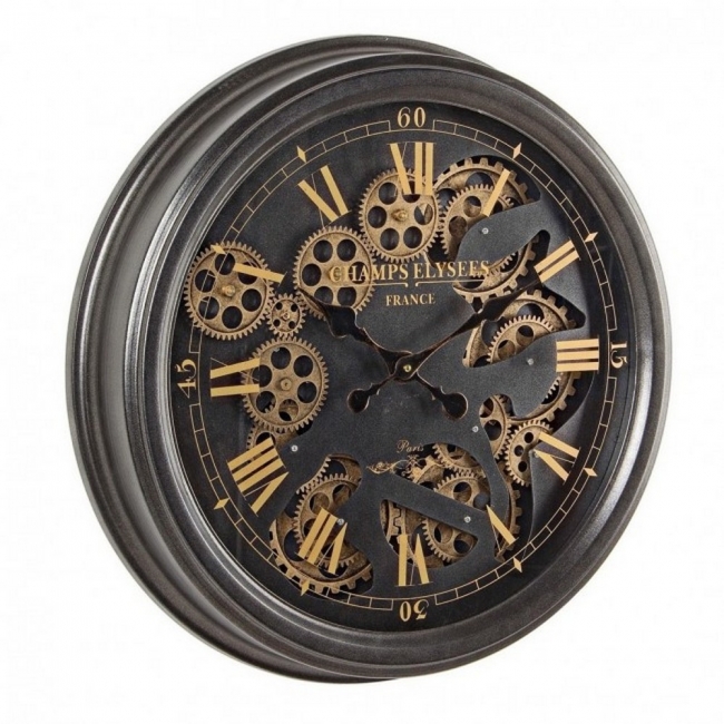  Διακοσμητικό ρολόι τοίχου Engrenage M010 D52 από την εταιρία Epilegin. 