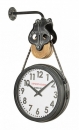  Σιδερένιο κρεμαστό ρολόι "Charles"  μαύρο 34x9x25εκ 