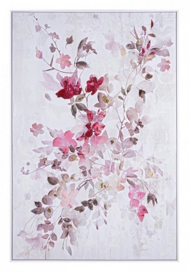  Πίνακας λουλούδια "Crown" λευκό - ροζ 82.5x4.5x122.5εκ από την εταιρία Epilegin. 