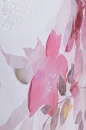  Πίνακας λουλούδια "Crown" λευκό - ροζ 82.5x4.5x122.5εκ 
