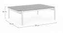   Coffe table Florencia White 120X75 