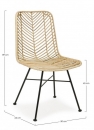   Rattan Lorena Natural 50x64x89cm 