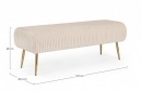  SELENA CREAM 2 SEATS BENCH 