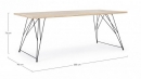 Ξύλινο τραπέζι με μεταλλικά πόδια "District" 200x90x76εκ 
