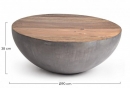   Lancaster Grey Coffee Table D90x38cm 