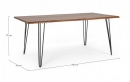  Ξύλινο τραπέζι ακακίας με μεταλλικά πόδια "Barrow"  180x90x77εκ 