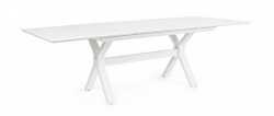  Τραπέζι Αλουμινίου επεκ/μενο Kenyon White 180/240X100X76cm 