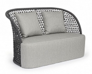  Καναπές LoungeCuyen Charcoal Sofa 2Seats 150X81x93cm 