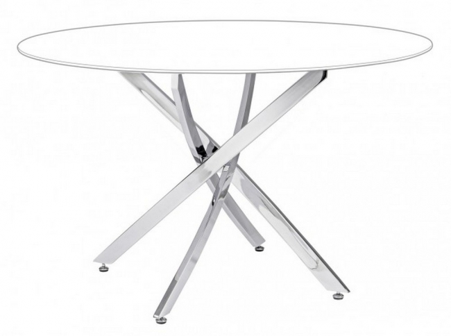  GEORGE CHROME LEGS TABLE D120    Epilegin. 