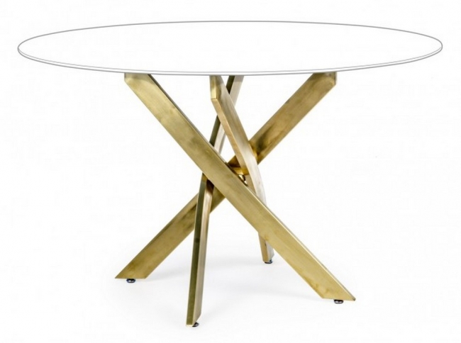  GEORGE GOLD LEGS TABLE D120    Epilegin. 