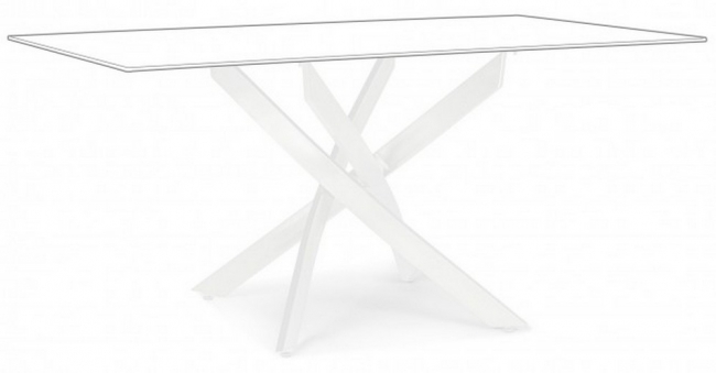  GEORGE WHITE LEGS TABLE 160X90    Epilegin. 