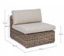   Rattan Lounge Coraline 8Ax98x79cm 