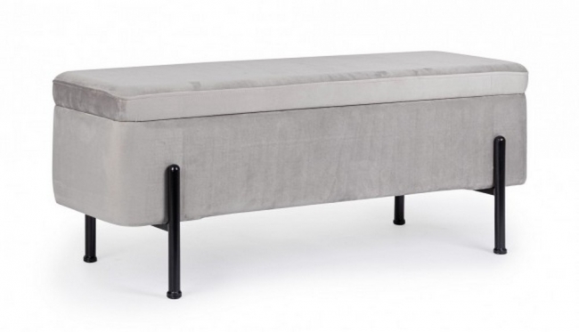  IRINA LIGHT GREY 2 SEATS BENCH W-CONT.    Epilegin. 