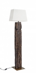  HUGO BRASS-WHITE FLOOR LAMP H155 