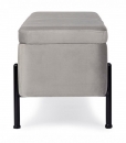  IRINA LIGHT GREY 2 SEATS BENCH W-CONT. 