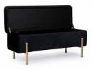  IRINA BLACK 2 SEATS BENCH W-CONT. 