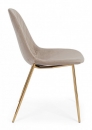  TERRY TAUPE VELVET CHAIR 