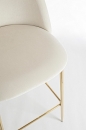  CARRY WHITE VELVET BAR STOOL 