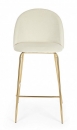  CARRY WHITE VELVET BAR STOOL 