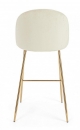  CARRY WHITE VELVET BAR STOOL 