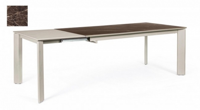  Briva Pol Brown-Taup Ex Table 160-220X90    Epilegin. 