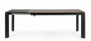  Briva Grey-Black Ex Table 160-220X90 