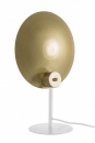  Ατσάλινο επιτραπέζιο φωτιστικό "Design" λευκό - χρυσό 30x17.5x46εκ 