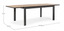  Τραπέζι Αλουμινίου επεκ/μενο Belmar Charcoal 160/240X100X75cm 