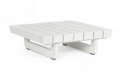  Τραπεζάκι Αλουμινίου Infinity Modular  White 73.5x73.5x24cm 