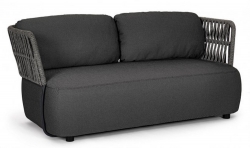 Καναπές Textil Palmer Charcoal 2 Seats 167x86x79cm 