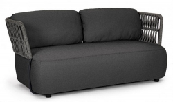   Textil Palmer Charcoal 2 Seats 167x86x79cm 