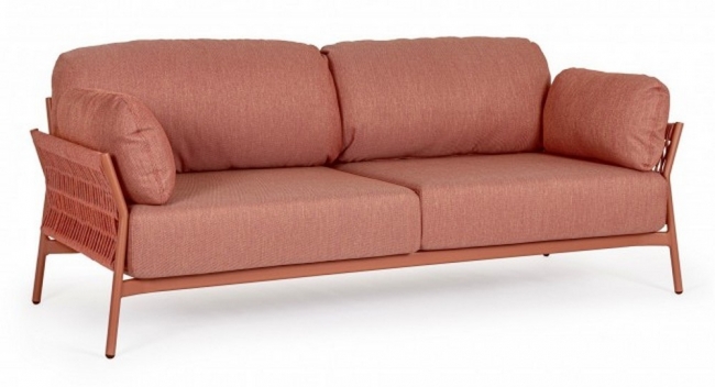  Καναπές Rope Pardis 2 seats Terra-Pink 183x80X77cm από την εταιρία Epilegin. 