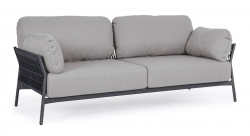   Rope Pardis 2 seats Charcoal-Grey 183x80X77cm 