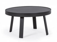  Τραπεζάκι Αλουμινίου Coffee Table Spyro Charcoal Φ71X38cm 