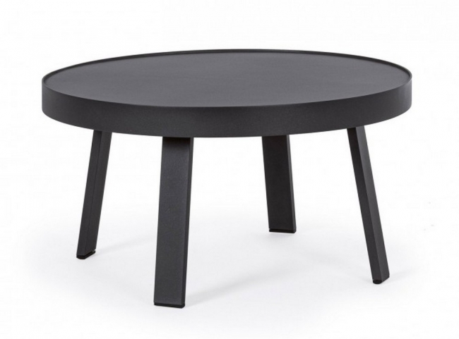  Τραπεζάκι Αλουμινίου Coffee Table Spyro Charcoal Φ71X38cm από την εταιρία Epilegin. 