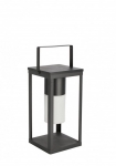    Led Solar Square Black 17x17x38cm 