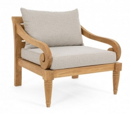  Lounge Teak Karuba Natural 80X80X75cm    Epilegin.